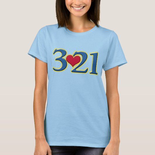 3-21 Wereld Down Syndrome Day T-shirt (Voorkant)