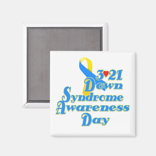 3-21 World Down Syndrome Day Magneet (Voorkant / Achterkant)