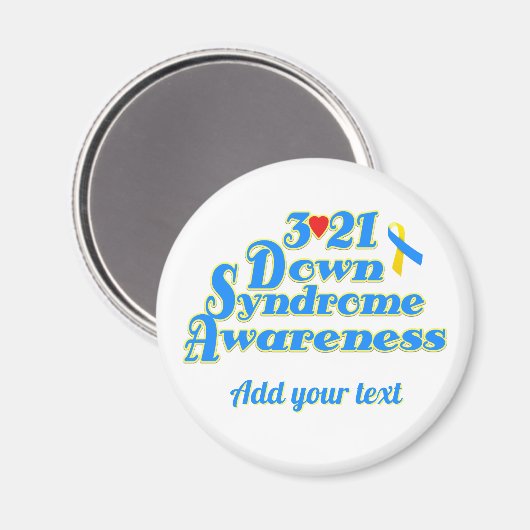 3-21 World Down Syndrome Day Magnet (Recto/Verso)