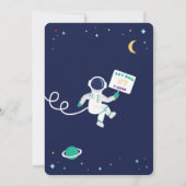 3 2 1 Afgelopen vrijdag: astronaut ruimtethema Kaart (Achterkant)