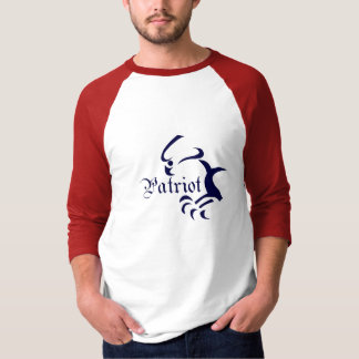 3/4 T-shirt de patriote de douille raglane