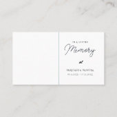 3,54x2,165 Carte photo de Merci funéraire cardinal (Dos)