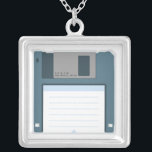 3.5 Collier de disquette (devant la disquette)<br><div class="desc">Un peu de rangement supplémentaire ne fait de mal à personne ! Art vectoriel original - n'hésitez pas à vous customiser !</div>