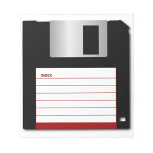3,5-inch diskette oude  computerschijf notitieblok
