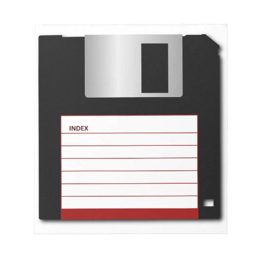 3,5-inch diskette oude computerschijf notitieblok (Voorkant)