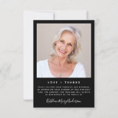 3,5-inch x5-sympathie begrafenisgeheugen BEDANKT U (Voorkant)