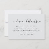 3,5 inch x 5 inch bedankt Baby shower Gift Persoon (Voorkant)