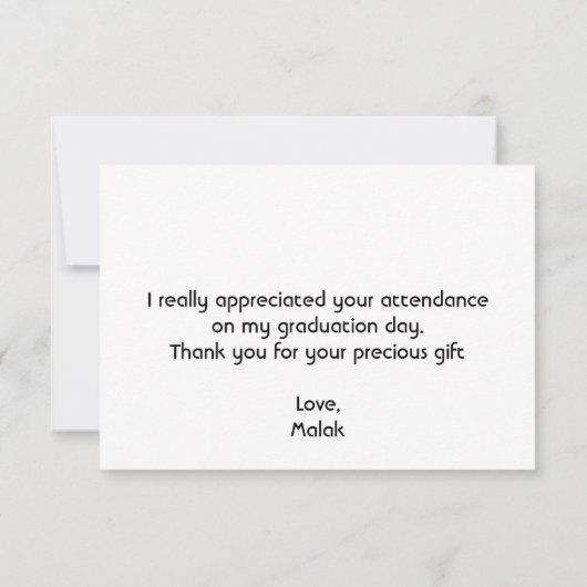 3,5-inch x 5-inch flat-panelkaart bedankkaart (Achterkant)