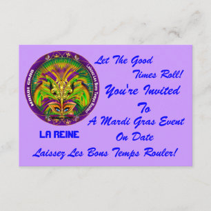 3,5-inch x 5-inch landschap Mardi Gras Uitzicht no Kaart