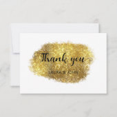 3,5 inch x 5 inch modern Gold glitter Hartelijk da Save The Date (Voorkant)