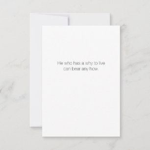 3,5-inch x 5-inch Quote-kaart Bedankkaart