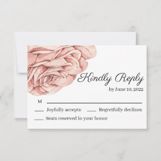 3,5-inch x 5-inch reactiekaart RSVP kaartje