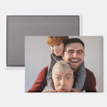 3,5" x 2,5" Rechthoekige Fotomagneet
