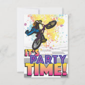3,5 X 5 BMX Invitation d'anniversaire (Devant)