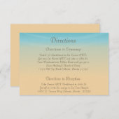 3,5 x 5 Carte de direction Ocean Beach Shore Seash (Devant / Derrière)