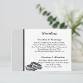 3,5 x 5 Carte de direction Son Mariage Diamond Ba (Debout devant)