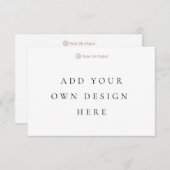 3,5 x 5-inch horizontale kaart met enveloppen (Voorkant / Achterkant)