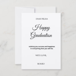 3,5" x 5" platte wenskaart kaart