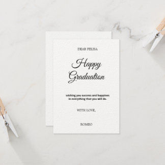 3,5" x 5" platte wenskaart kaart