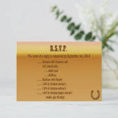 3.5 x 5 R.S.V.P Reply Kaart Wagonwiel/Hoefijzer (Staand voorkant)