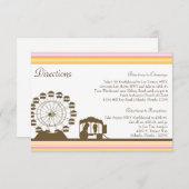 3.5 x 5 Richting Kaart Carnaval Circus Fun (Voorkant / Achterkant)