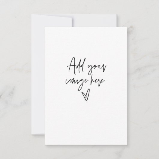 3,5 x 5 RSVP Réponse Modèle de carte de réponse (Devant)