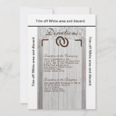 3,5 x 6 Directions Cartes Chaussures Horse Bois (Devant)