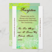 3,5 x 7, carte de réception Printemps Hibiscus Flo (Devant / Derrière)