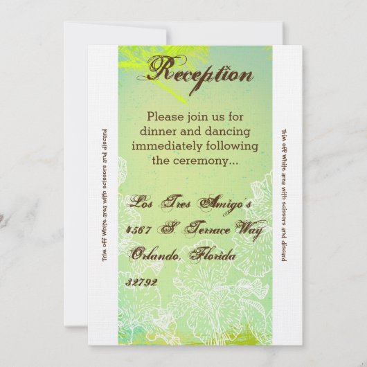 3,5 x 7, carte de réception Printemps Hibiscus Flo (Devant)