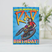 3,5 X invitation d'anniversaire de 5 BMX (Debout devant)