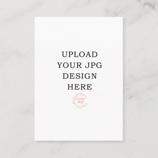 3.5x2.5 Prayer Kaart - Upload uw eigen ontwerp Visitekaartje (Voorkant)