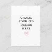 3.5x2.5 Prayer Kaart - Upload uw eigen ontwerp Visitekaartje (Achterkant)