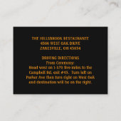 3.5x2.5 Receptie Kaarten - Halloween Liefde (Achterkant)