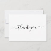 3.5x5 Calligraphie Script Carte de remerciements f (Dos)