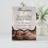 3,5x5 Carte de réception Botte de cowboy Botte d'é (Debout devant)