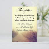 3,5x5 Carte de réception Chemin d'accès Sunrise (Debout devant)