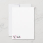 3,5x5 Carte de réception Mariage campagnard d'été  (Dos)