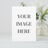 3.5x5 Carte verte - Add Your Own Image (Debout devant)