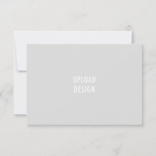 3.5x5 Flat Kaart Landscape Upload uw ontwerp (Voorkant)