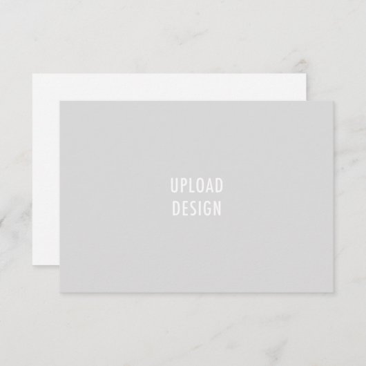 3.5x5 Flat Kaart Landscape Upload uw ontwerp (Voorkant / Achterkant)