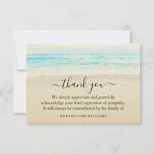 3.5x5 Funérailles Merci Remarque Plage Plage Océan (Devant)