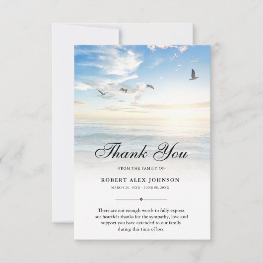 3.5x5 Hartelijk dank voor uw speciale sympathie vo Bedankkaart (Voorkant)