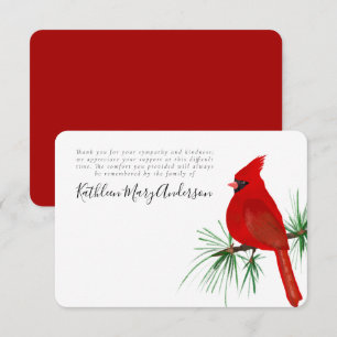 3.5x5 Hoofdletterherdenking Bedankkaart