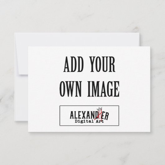 3,5x5-inch horizontale A1-flatkaart Notitiekaartje (Voorkant)