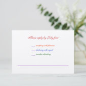 3,5x5 Mariage gay Rainbow LGBT Pride RSVP Texté (Debout devant)
