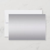 3,5x5 Noir Argent Zèbre Rouge Bijou RSVP (Dos)