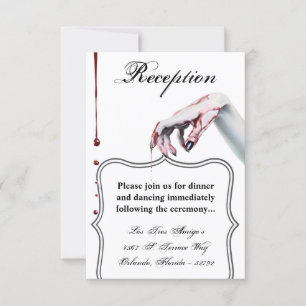 3.5x5 Opvangkaart zombie bloed druppel vampier Kaart