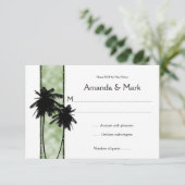 3.5x5 Palmboom en groene RSVP (Staand voorkant)