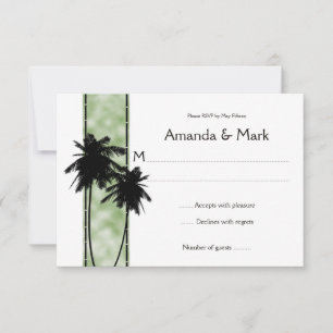 3,5x5 Palmiers et RSVP vert