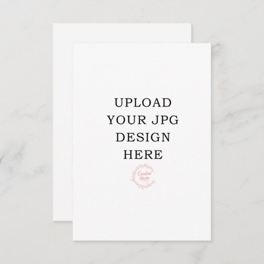 3,5x5 Prayer Kaart - Upload uw eigen ontwerp (Voorkant / Achterkant)